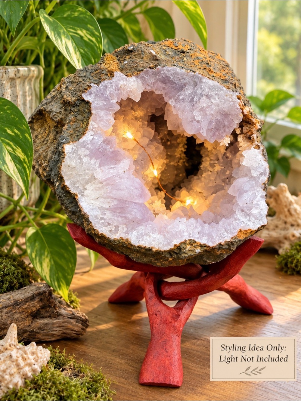 Amethyst Crystal Geode Cave | Dog’s Tooth Calcite Deposits